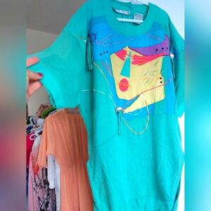 Sold Vintage Colorful Graphic Shirt Medium